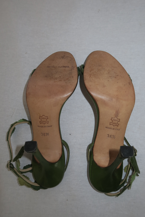 Manolo Blahnik Leaf Applique Heel (IT 36.5)